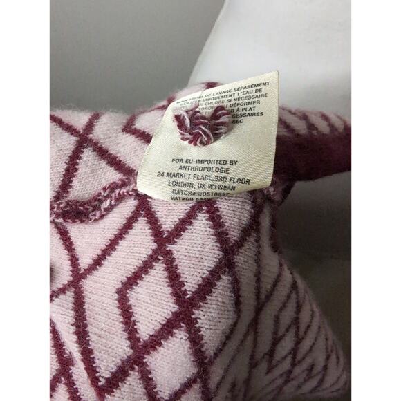 Anthropologie Moth Galena geometric alpaca cowl neck cozy sweater - Picture 8 of 8